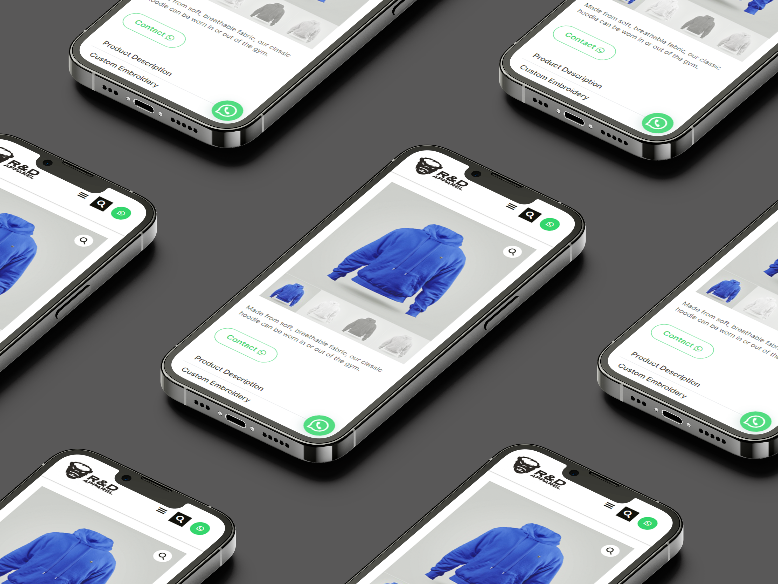 RD Apparel Phone Mockup